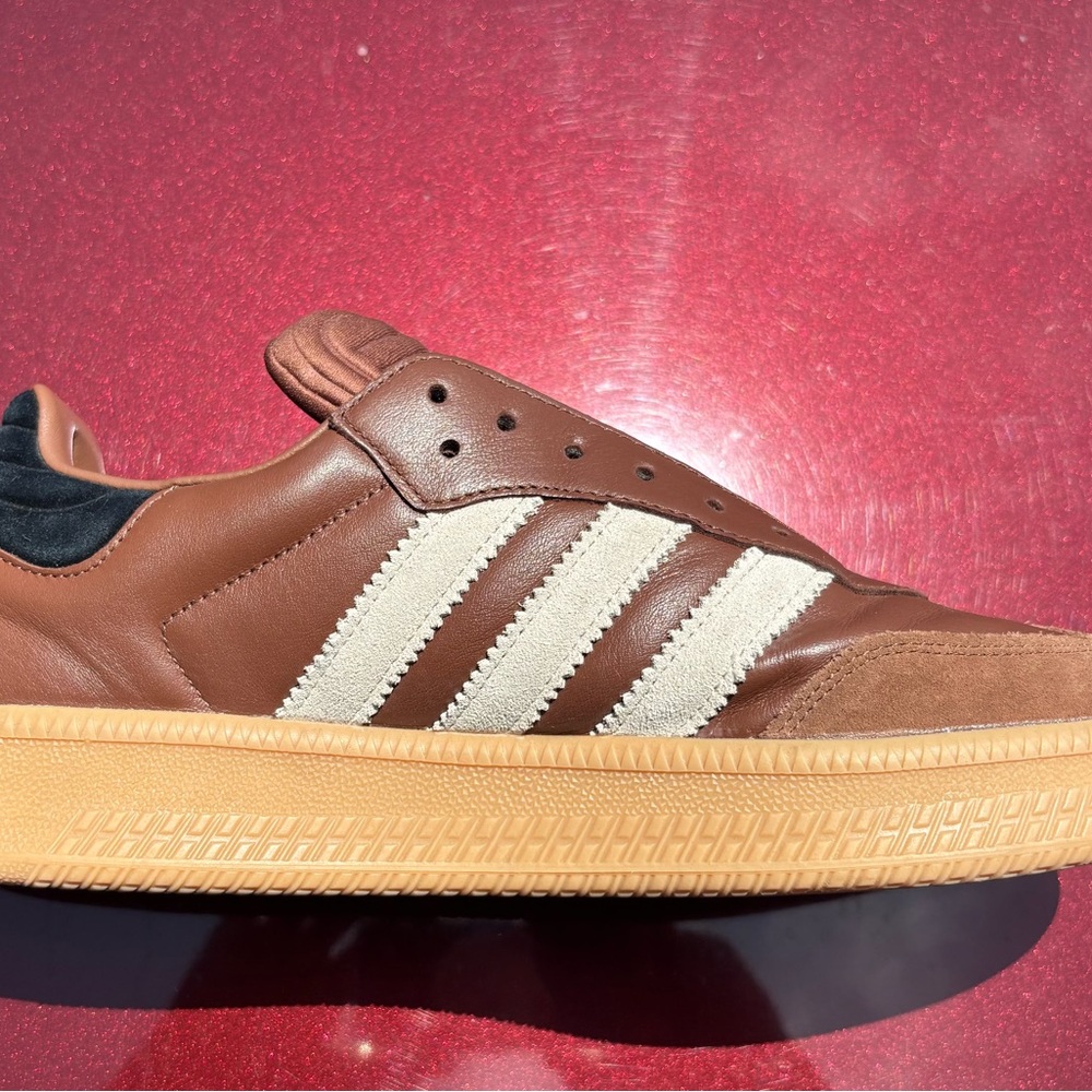 Adidas Sambas Preloved XLG Sneakers, Size 12, Brown Laces
